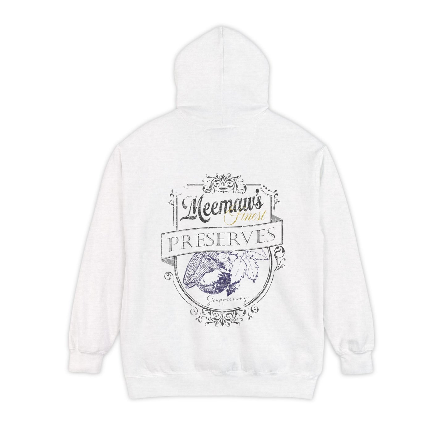 Vintage Hoodie — “Meemaw’s Preserves” Rustic Jar Logo