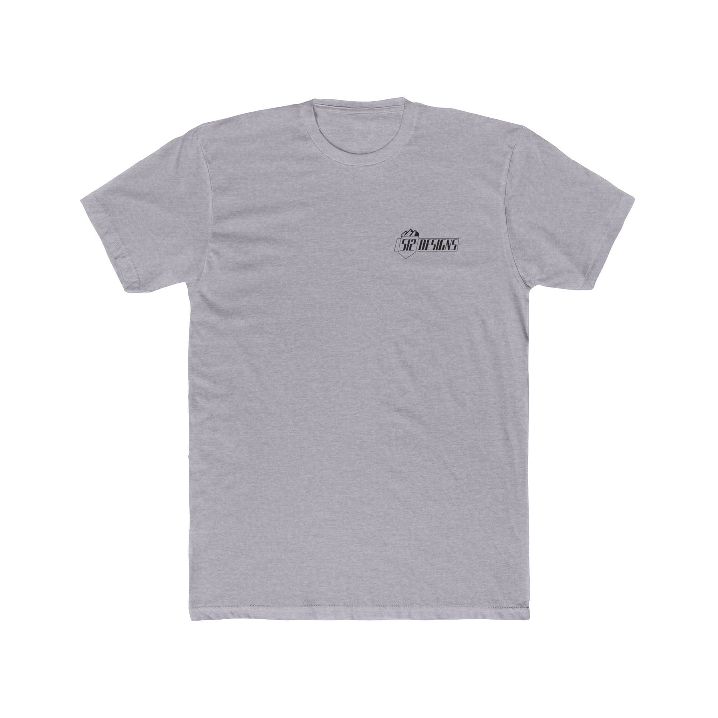 512 Designs Logo T‑Shirt — Minimal Crew Tee with Back Emblem