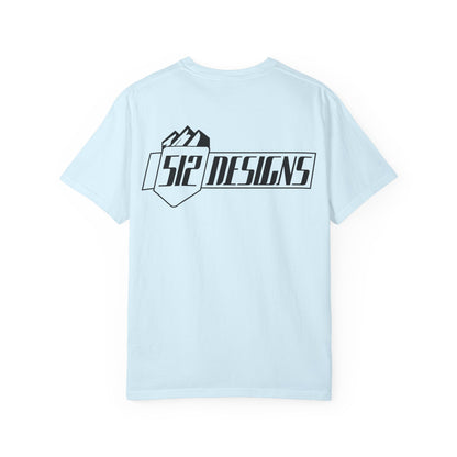 Graphic Logo T-Shirt — "512 Designs" Chest & Back Print