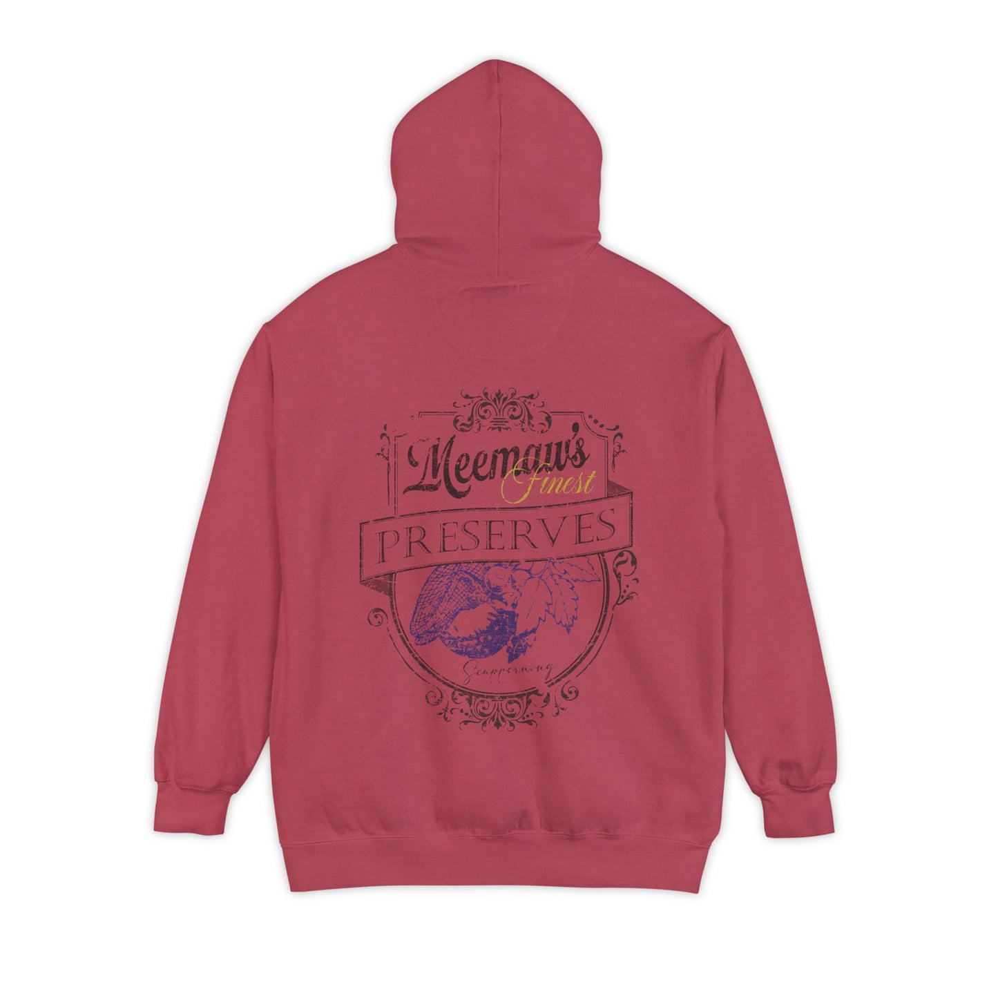 Vintage Hoodie — “Meemaw’s Preserves” Rustic Jar Logo