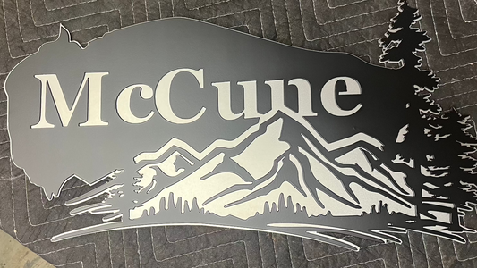 Custom metal sign
